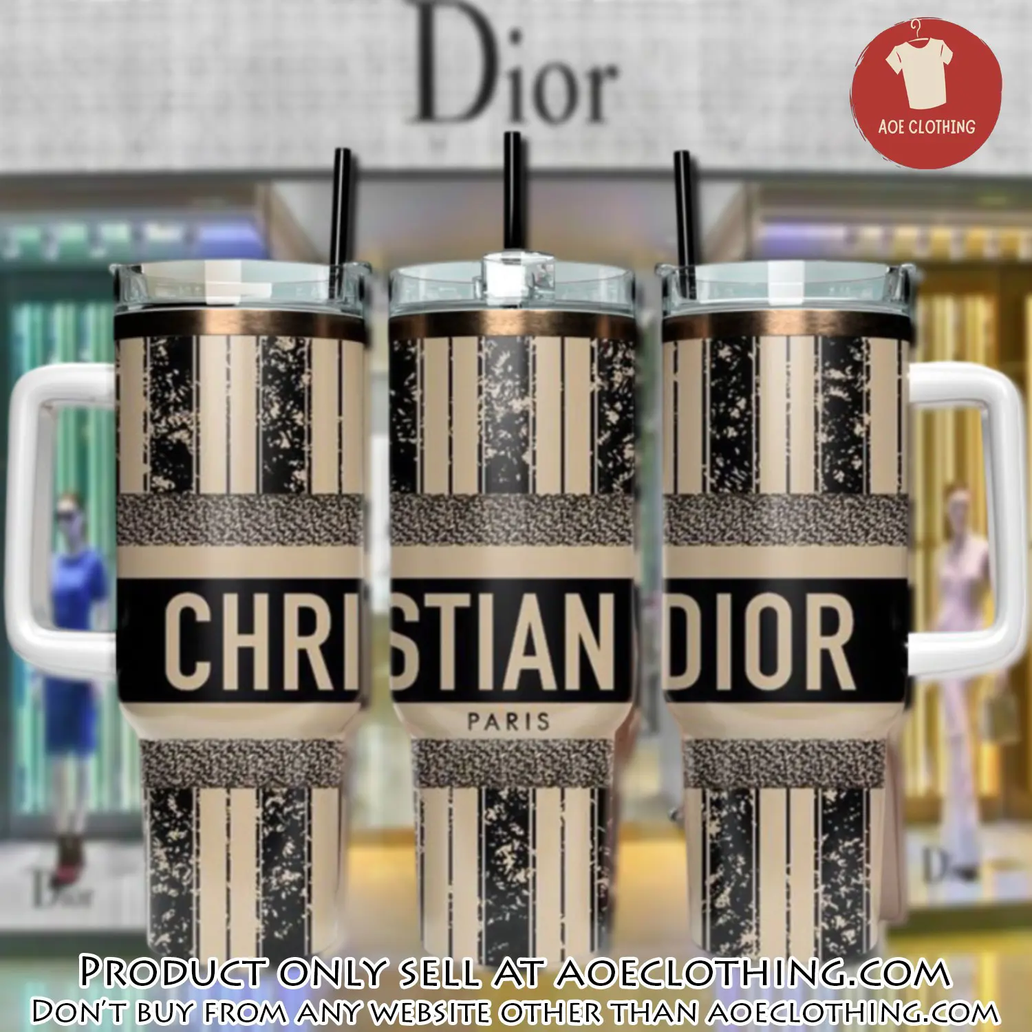 Dior logo 40oz stanley tumbler 40oz stanley tumbler fashion stanley tumbler ktb1119 aoe2420231